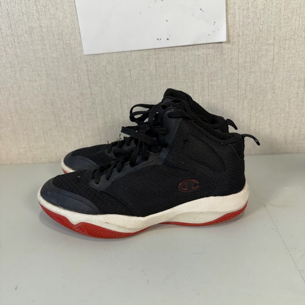 Champion Kids Black and Red High-Top Sneakers - Picture 2 of 8